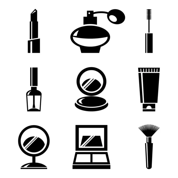 Kosmetyki zestaw ikon — Wektor stockowy