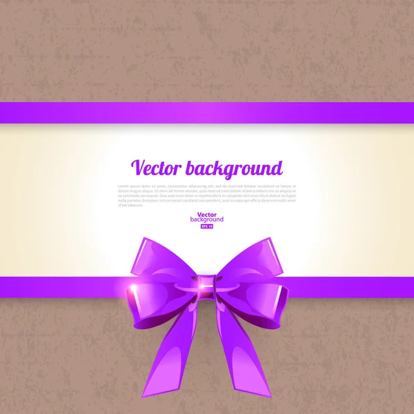 Elegant background with bow — Stock Vector