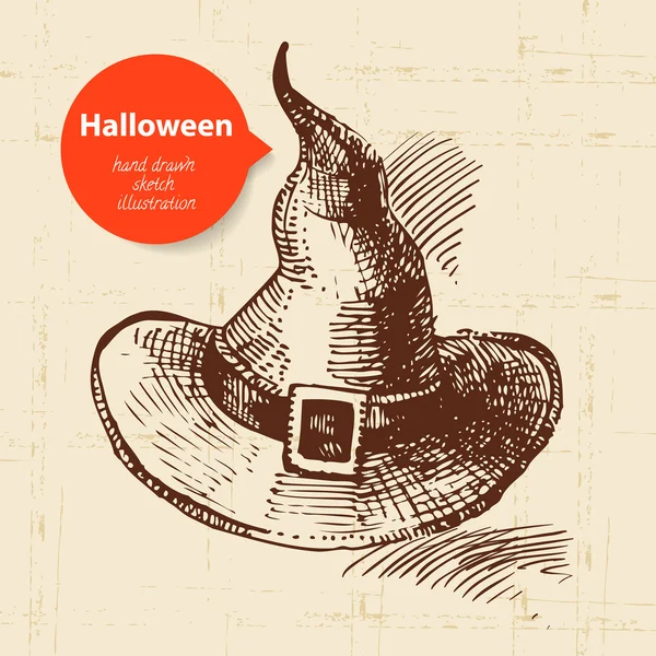 Handgezeichnete Illustration zu Halloween — Stockvektor