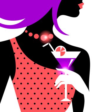 güzel bir kadın silueti