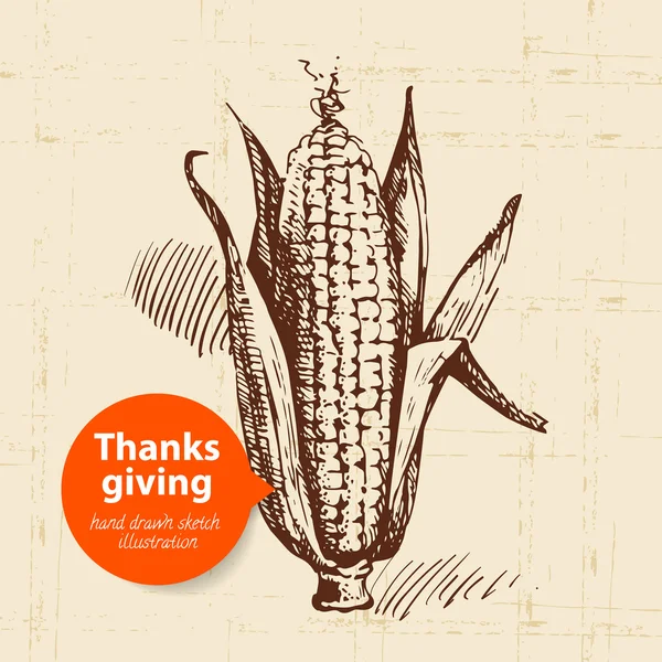 Vintage Thanksgiving Day — Stockvector