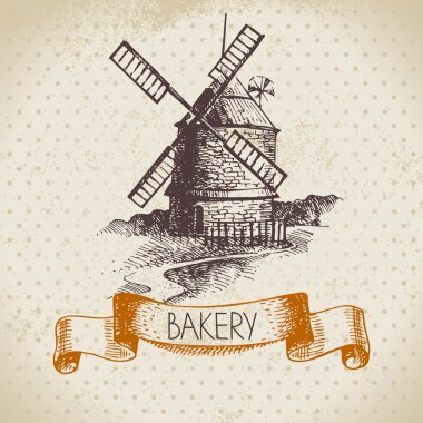 fırın kroki arka plan