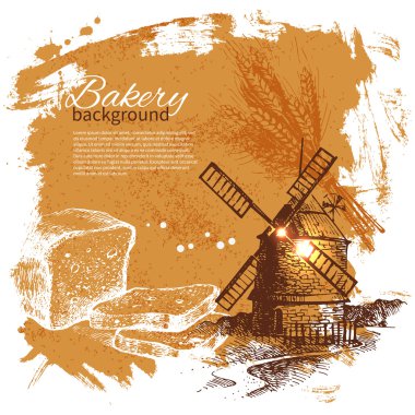 fırın kroki arka plan