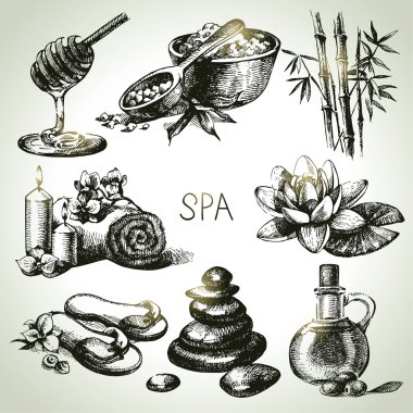 Spa kroki Icon set
