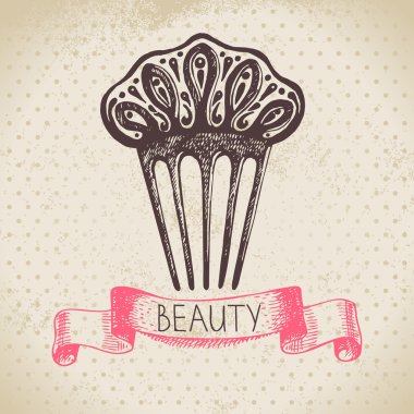 Güzellik kroki arka plan.