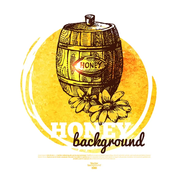 Banner de miel — Archivo Imágenes Vectoriales