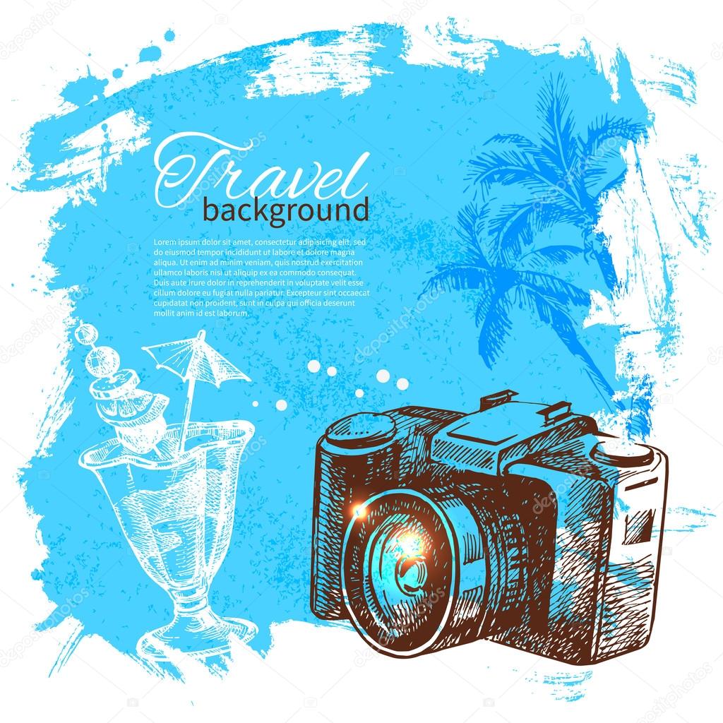 Travel and holiday background Stock Vector by ©pimonova 42722439