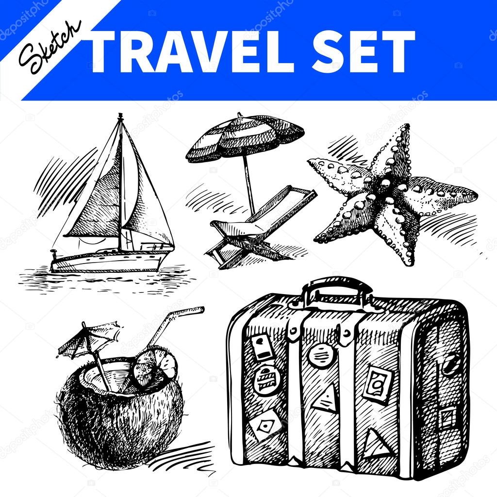 Travel and holiday set