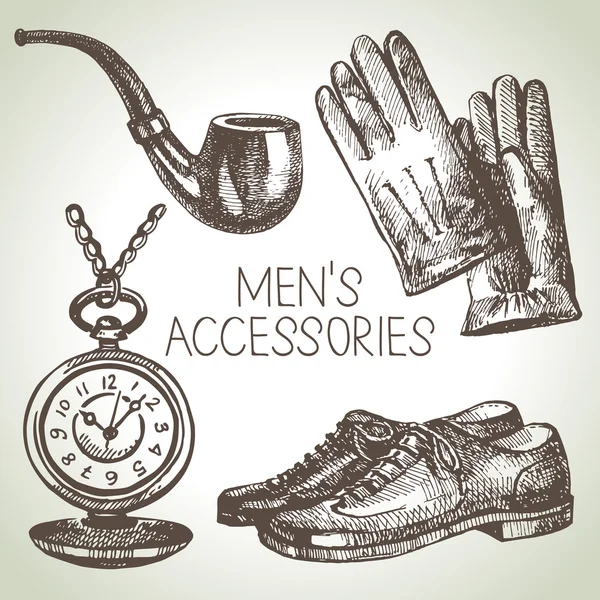 Gentleman accessoires — Stockvector