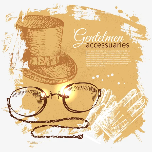 Gentleman Accessoire. — Stockvektor