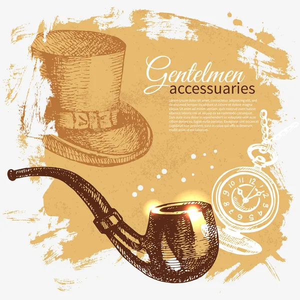 Gentleman accessoire . — Image vectorielle