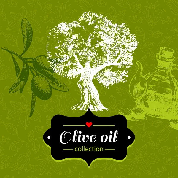 Fondo de olivo — Archivo Imágenes Vectoriales