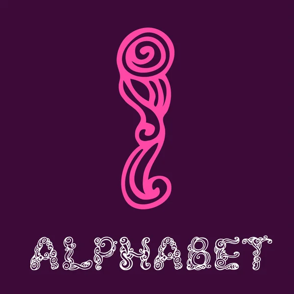 Alphabet. Letter I — Stock Vector