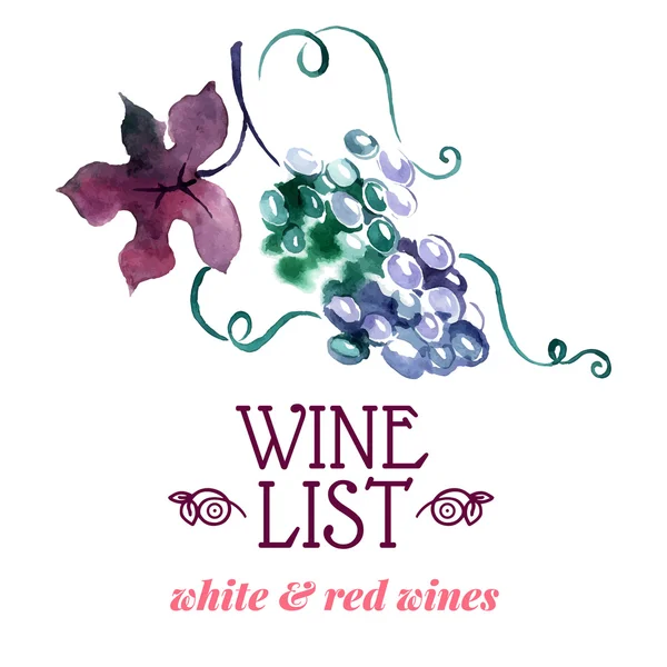 Liste des vins. — Image vectorielle