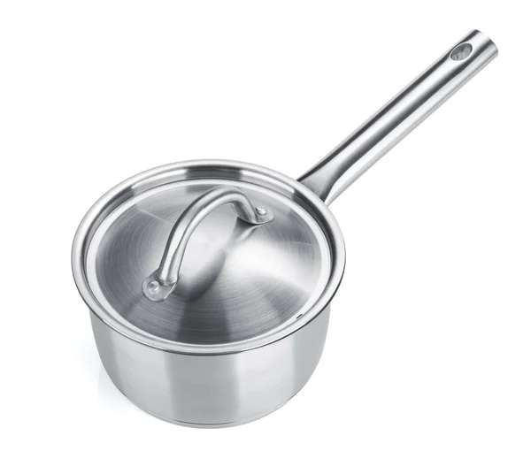 Stainless steel pot — Stock Photo, Image