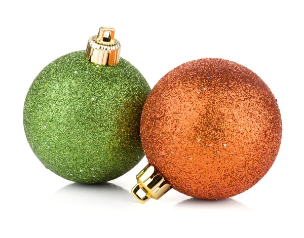 Two christmas balls Stock Photo