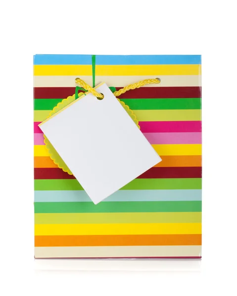Gekleurde geschenk tas — Stockfoto