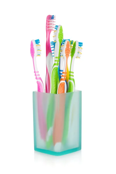 Brosses à dents multicolores — Photo