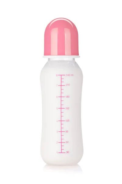 Baby bottle for girl — Stock Photo, Image