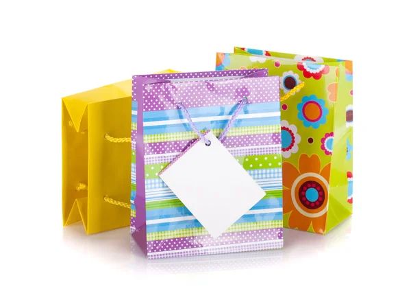 Colored gift bags — Stock Photo, Image