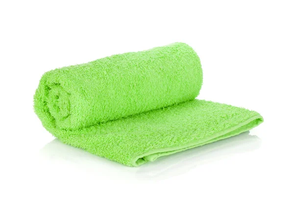 Groene handdoek — Stockfoto