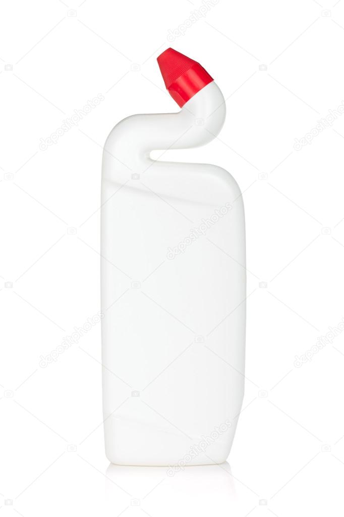 Plastic bottle of cleaning product