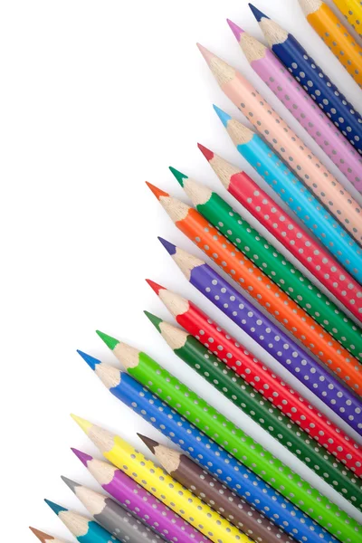 Çeşitli renkli kalemler — Stok fotoğraf