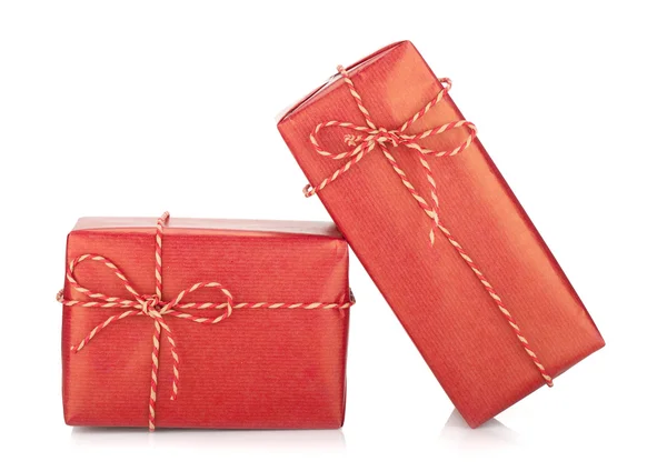 Two christmas gift boxes — Stock Photo, Image
