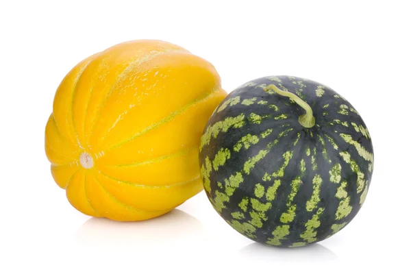 Ripe melon and watermelon — Stock Photo, Image