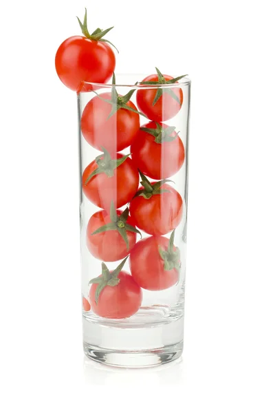 Cherry tomatoes in glass — Stock Photo, Image