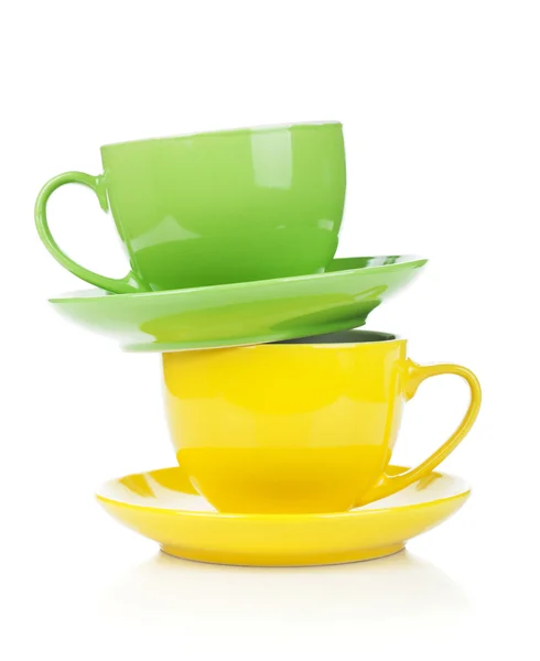 Two colorful cups — Stock Photo, Image