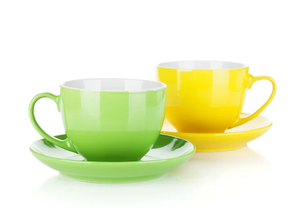 Ensemble de tasses colorées — Photo