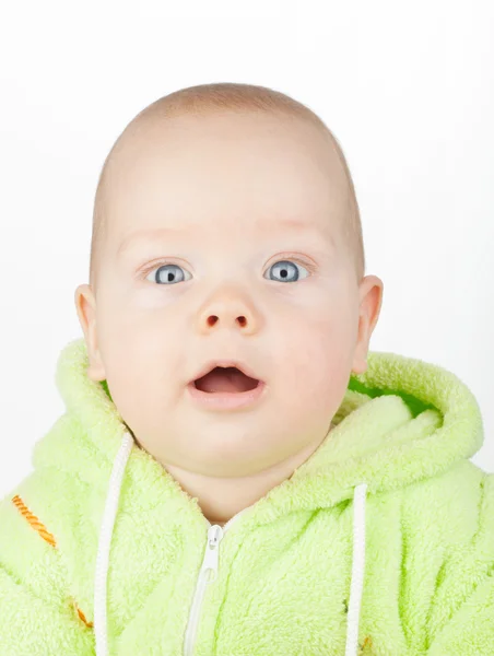 Närbild porträtt av söt baby — Stockfoto