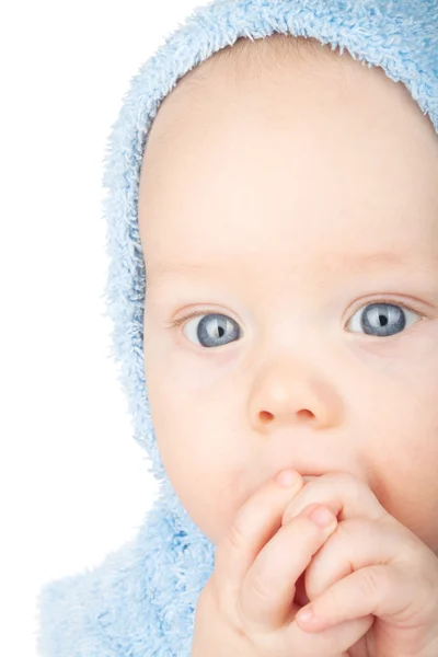 Closeup portrait of cute baby — Stock Photo, Image