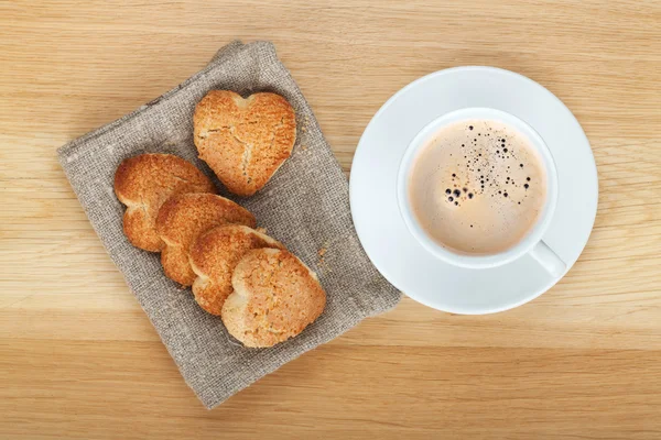 Tasse à café et biscuits — Photo