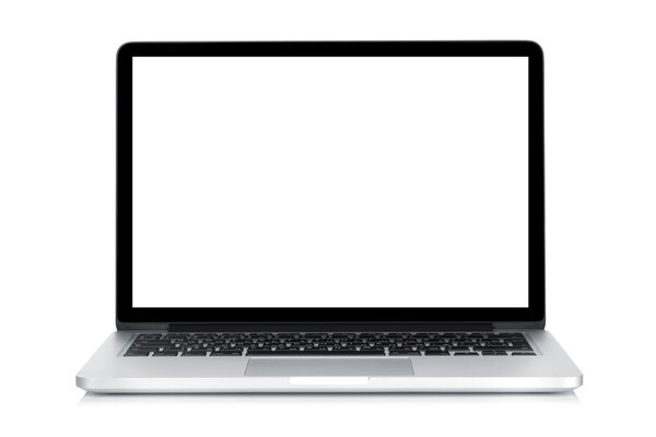 Portátil con pantalla en blanco — Foto de Stock