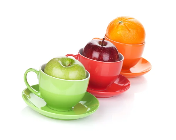 Apple en oranje vruchten thee — Stockfoto