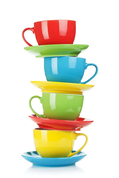 Set of colorful cups — Stock Photo, Image