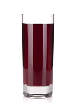 Glass of grape juice clipart