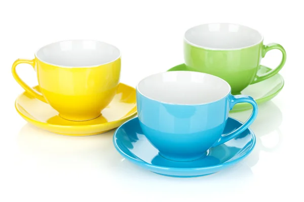 Ensemble de tasses colorées — Photo