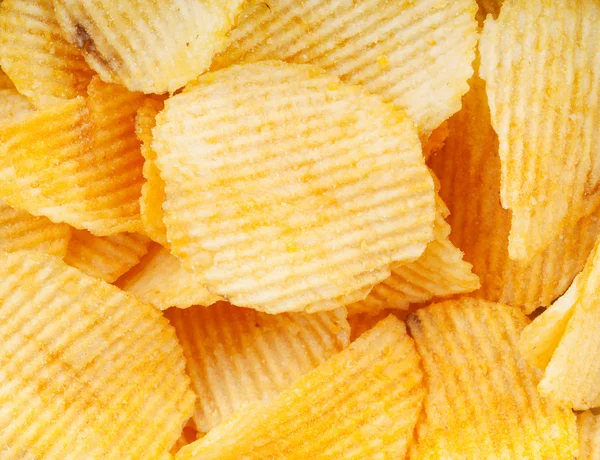 Nahaufnahme von Kartoffelchips — Stockfoto