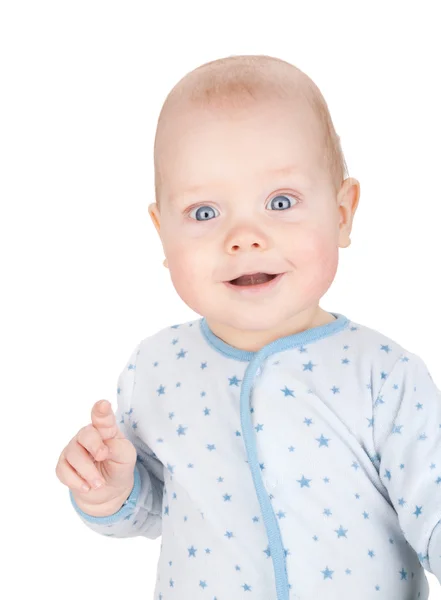 Niedliches lächelndes Baby — Stockfoto