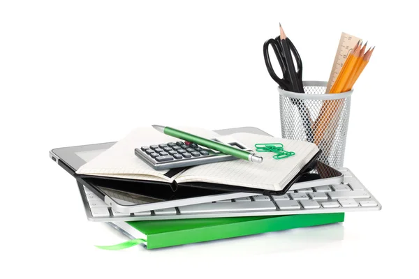 Office supplies en computer-apparaten — Stockfoto