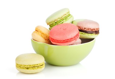 renkli macarons
