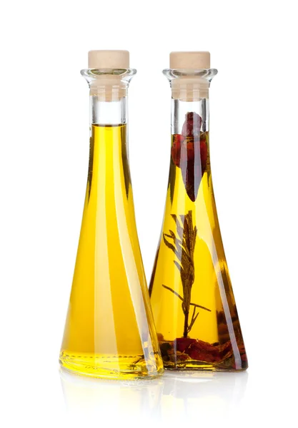 Bottiglie di olio — Foto Stock