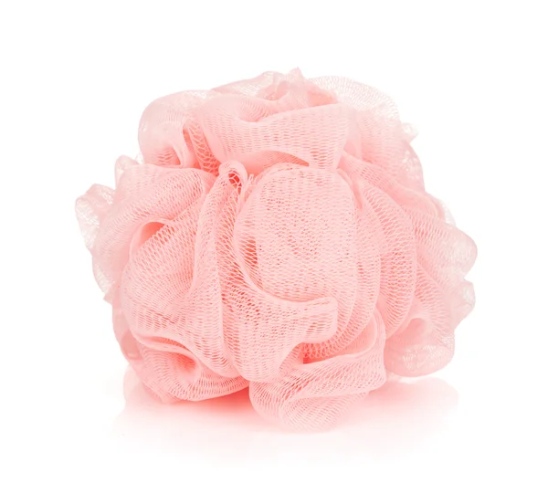 Pink bath puff — Stock Photo, Image