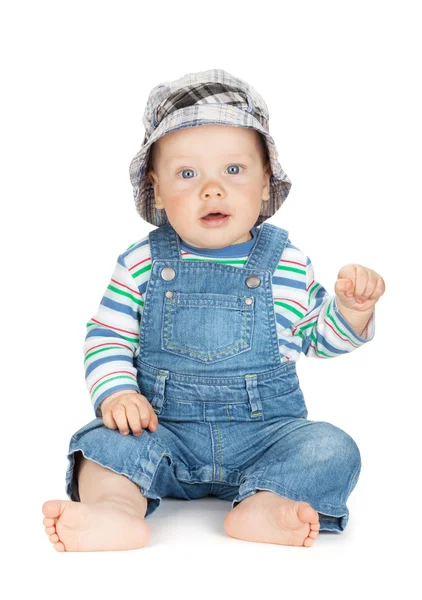 Liten söt baby pojke — Stockfoto