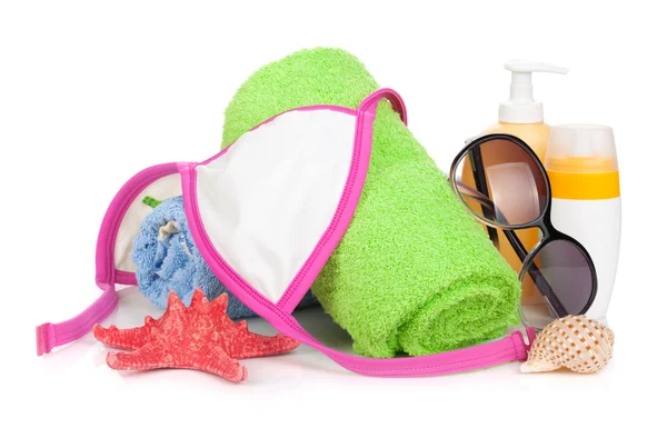 Swimming suit and beach items — Stock Photo, Image