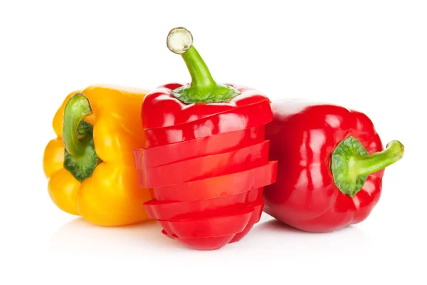 Zralé barevné papriky — Stock fotografie