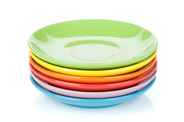 Set di piattini colorati — Foto Stock